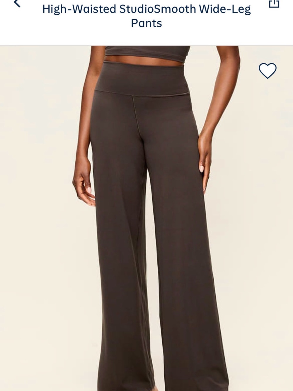 Old Navy Studiosmooth Wide-Leg Pants in Dark Brown